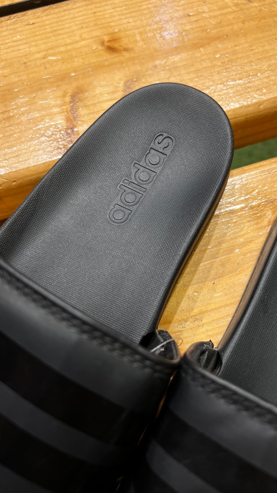 Adidas 3-Stripes Slides - Black